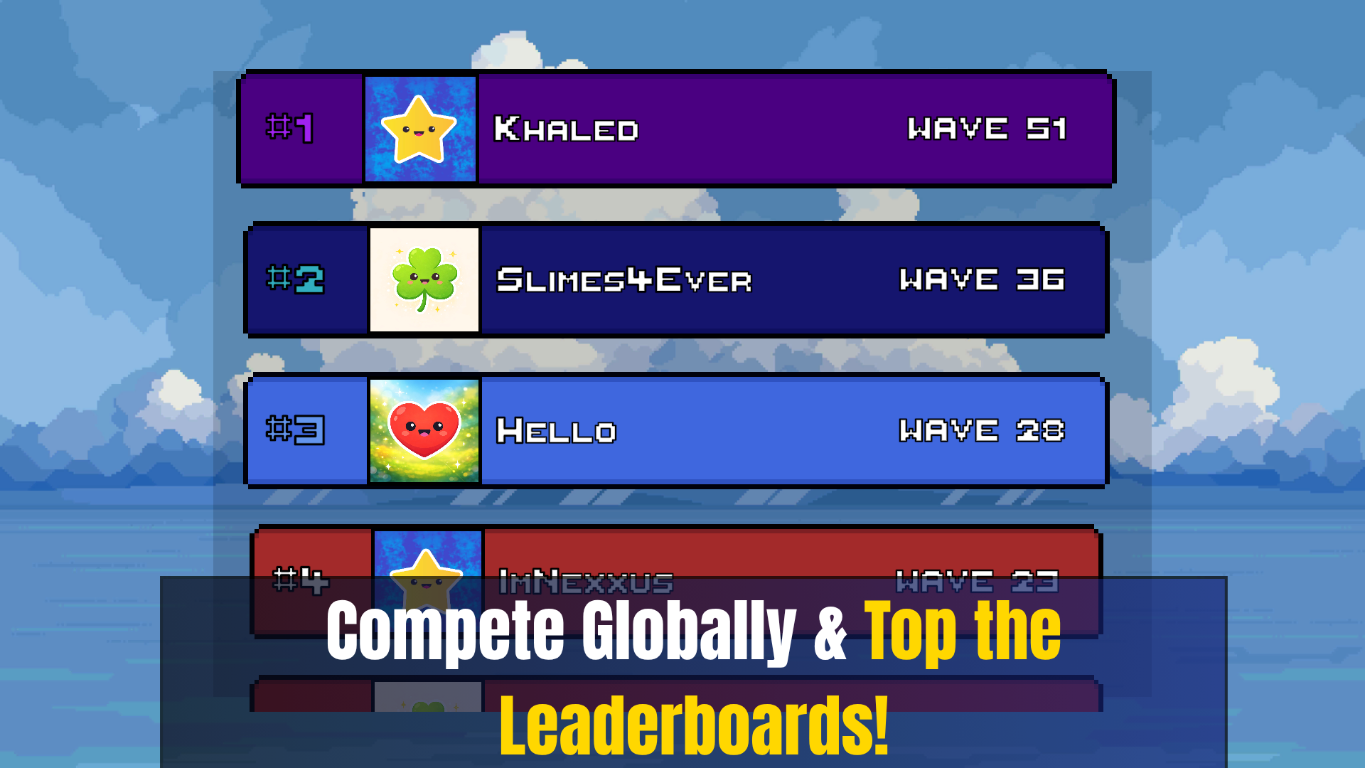 Global leaderboard ranked by wave