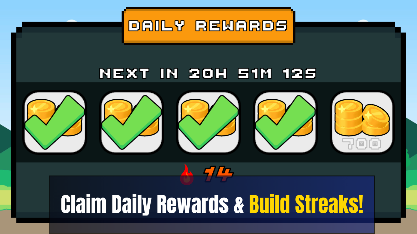 Daily rewards and the login streak